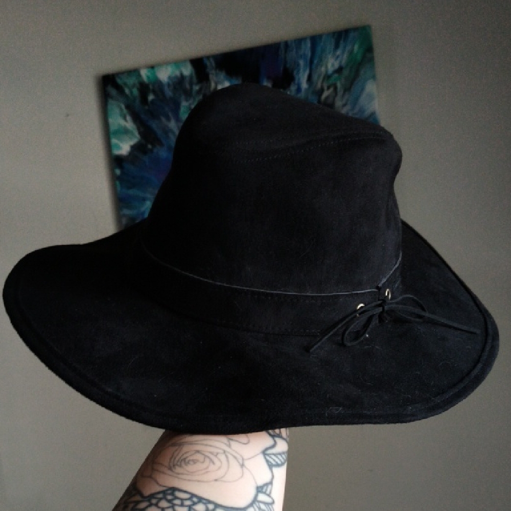 PrAna Black Wide-Brim Hat